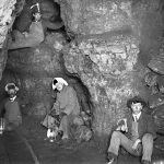 Miners in the bowels of a lead mine in Cassville, Wis. (Grant County) in 1900.