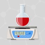 An illustration of a beaker sitting on a scale that reads "$1.93B".